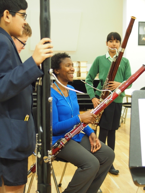 Music at King Edward's School, Birmingham -- our bassoonists work with Margaret Cookhorn
